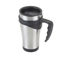 Metaltex Taza Termo Crono INOX. 0.50L, Acero, Gris y Negro, 15x10x10 cm