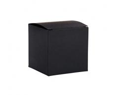 Rayher 67327576 - Caja plegable (7,5 x 7,5 x 7,5 cm, 6 unidades), color negro