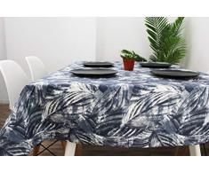 Mantel de Tela Antimanchas Impermeable y fácil de Limpiar - Mantel Lavable a Prueba de lÃquidos y Manchas con clásico diseño de Hojas