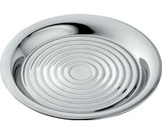Alessi UTA1220/16 - Posavasos de acero para botellas (2 unidades), color plateado
