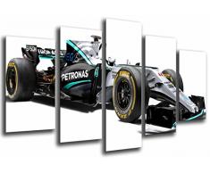 Poster Fotográfico Coche Mercedes Formula 1, Hamilton, Bottas 2017 Tamaño total: 165 x 62 cm XXL