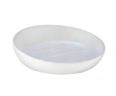 Wenko 23645100 - Jabonera de cerÃ¡mica, 11 x 3 x 11 cm, Color Blanco