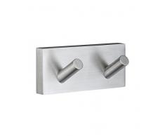 SMEDBO casa Cromado Mate Gancho Doble para Toalla, Color Plateado