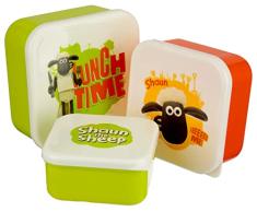 PuckatorÂ Shaun The Sheep - Set de 3 cajas de almuerzo