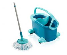 Leifheit Wischsystem Twist Mopa para fregona, Turquesa, 46,6 x 26,5 x 26cm