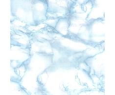 Venilia Lámina adhesiva | Mármol azul Aspecto mármol | 45cm x 1,5m, Espesor 95μ | Vinilo autoadhesivo para muebles o cocina, decorativas papel pintado pared | PVC sin ftalatos | Fabricado en UE