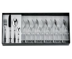 Alessi 5180S24 Nuovo Milano - Cubertería de Acero Pulido (24 Piezas)