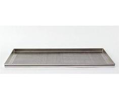 Ollas Agnelli PastelerÃ­a y Pizza Bandeja Rectangular microforata, Orificio 2Â mm de aleaciÃ³n de Aluminio 3003, Aluminio