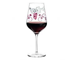 RITZENHOFF Red Taza de café, Cristal, Weinrot, Lila, Platin, 6.4 cm