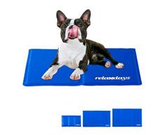 Relaxdays Alfombra Perro Refrescante, Cama Refrigeración, Manta FrÃa, Gato, Poliéster-Gel, 1 Ud, 40 x 50 cm, Azul