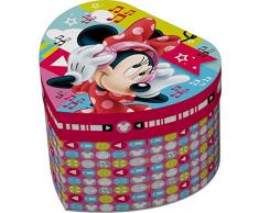 Star Licensing Disney Minnie Mouse Estuche Joyero corazón, cartón,, 12.5 x 11.5 x 8.5 cm