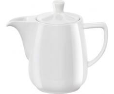 Melitta Jarra de Porcelana para CafÃ© Pour Over, Tapa Superior, Asa Lateral, 0,6 Litros, Blanco