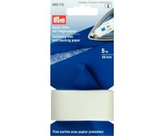 Prym - Cinta para dobladillos con Papel antiadhesivo (para Planchado), Color Blanco