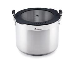 MasterPRO Smart | Cacerola de Cocina de 28 cm | con Triple Capa de Acero Inoxidable y Aluminio Forjado | con Asas ErgonÃ³micas | Cazuela de Cocina | para Todo Tipo de Cocinas
