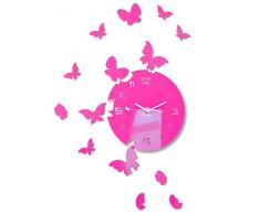 FLEXISTYLE Reloj de Pared, Rosa, 30 cm