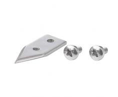 Westmark Set de piezas de repuesto, 3 piezas, Cuchilla de corte + 2 tornillos para el abrelatas Sieger Clou 30/40/50, Acero inoxidable, Plateado, 19952280