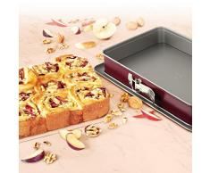 Dr. Oetker 1693 - Molde (Molde Desmontable, Rectangular, Flat Surface, Burdeos, Gris, 380 mm, 250 mm)