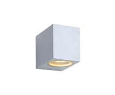 LUCIDE ZORA-LED - Foco de pared Fuera - LED Regul. - GU10-1x5W 3000K - IP44 - Blanco