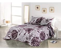 Vialman Colcha de entretiempo Burdeos Cama de 90 cm: 180 cm x 270 cm