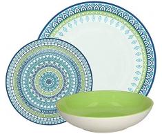 Tognana Porcellane OM070185456 juego de vajilla - juegos de vajillas (Multicolor, Porcelana, Olimpia)
