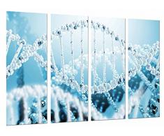 Poster FotogrÃ¡fico Biologia, Ciencia, Cromosoma, Cadena ADN Azul Blanco TamaÃ±o total: 131 x 62 cm XXL