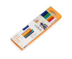 Steinel Barras de pegamento de various colores Ø 7 mm, Barritas de colour 250 mm longitud, 96 g, 16 uds, 006969