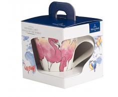 Villeroy & Boch NewWave CaffÃ¨ Taza de cafÃ© Flamenco, 300 ml, Altura: 11 cm, Porcelana Premium, Rosa/Colorido