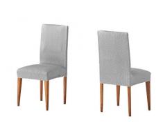 Martina Home Funda de Silla, Gris Alma, Pack 2 Respaldo
