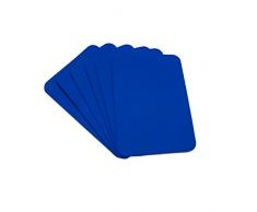 1buy3 Juego de manteles Individuales de Fieltro (6 Unidades, Esquinas Redondas, 5 mm de Grosor), Color Azul