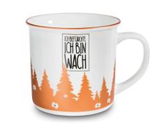 NICI Taza 45019 con texto en alemÃ¡n Ich befÃ¼rchte ich Bin wach, de porcelana