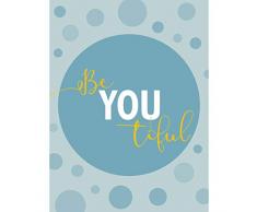 Be You Beautiful - Lienzo decorativo para pared, diseÃ±o de texto Be You