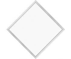 SeKi - Lámpara de techo Ultraslim incl. Driver, Panel LED 30 x 30, blanco neutro, aprox. 4500K