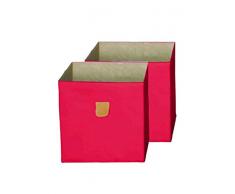 Phoenix Home 34x34x34 Rojo 100% polyestercanvas va con Las estanterías de Caro y Prana