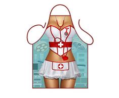 Iconic Delantales Delantal Sexy de Enfermera, poliéster, Multicolor, 79 x 56 x 0,1 cm