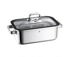 WMF Vitalis Fuente rectangular de cocciÃ³n al vapor con Rejilla, acero inoxidable pulido, 3.5 L