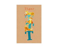 Komar Wandbild Von ABC Animal T | Poster, Bild, Wohnzimmer, Schlafzimmer, Dekoration, Kunstdruck | ohne Rahmen | P036T-50x70 fotomural, carbÃ³n