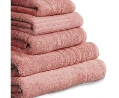 ABECE CASA Toalla Omega 700 gr/m2 Algodón Egipcio (Coral, Baño-100x150 cm)