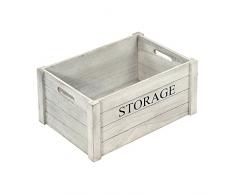 Kesper Caja de Almacenamiento de Madera Estilo Antiguo, de la Marca, Color marrón, 40,5 x 30,5 x 20 cm