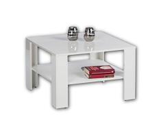 Stella Trading Amelia Mini Mesa de saln, DecoraciÃ³n de Madera, Blanco Lacado, 70 x 44 x 70 cm