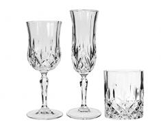 RCR Opera - Juego de 12 copas (6 copas de vino cl23 y 6 copas de flauta cl13) + 6 vasos de agua de 30 cl