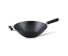 Ken Hom WKH435001 Wok, Color Negro, Acero al Carbono, 35 cm