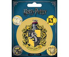 Wizarding World Harry Potter-Hufflepuff - Vinilo adhesivo, multicolor, 10 x 12,5 cm