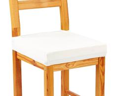 Pack de 2 Fundas de Asiento para silla modelo BIMBA, color BLANCO, medida 40-50 cm ancho.