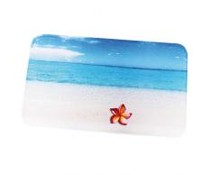 MSV Alfombra DE BAÃO Paradise 45 X 75 CM, Microfibra, Multicolor, 75x45x0.5 cm