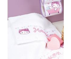 Vervaco Kit para Punto de Cruz en Toalla de Mana, con diseño de Hello Kitty
