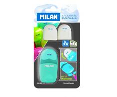 Milan Capsule Gomas de borrar, Blanco, 1 Unidad [Colores Surtidos]