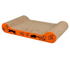 Trixie Wild Cat arañazos cartón, 41 x 24 x 7 cm), color naranja