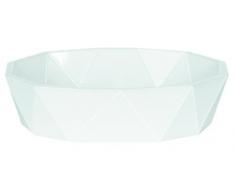 Spirella 3,0 x 10,0 x 11,5 cm, Blanco colección Crystal, Bandeja para Pastilla de jabón, Poliestireno