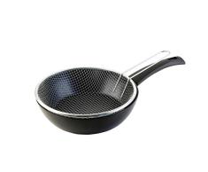 WECOOK! Ecogreen Sartén Freidora con Cestillo Inducción, 24 cm, Aluminio Prensado, Antiadherente Ecológico Xylan Plus sin PFOA, Full Induction, Protector de Tela, Vitrocerámica, Gas, Eléctrica