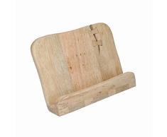 KitchenCraft Serenity â Atril de Madera para Libros de Cocina, Soporte para Tabletas, Madera de Mango, 12,5 x 24 x 15,5Â cm
